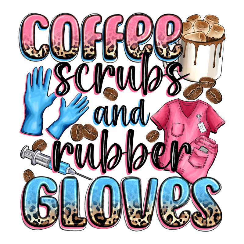 Coffee Scrubs And Rubber Gloves Long Sleeve Tee by NancyCooperArtShop | Teevron