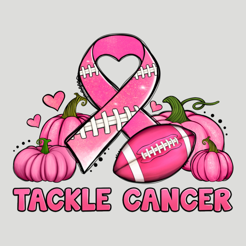 Tackle Cancer Pumpkins Football And Ribbon Breast Cancer Awareness Zipper Hoodie by Jasminsmagicworld | Teevron