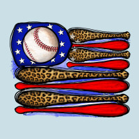 Leopard Baseball Flag3 Ladies Tee | Teevron