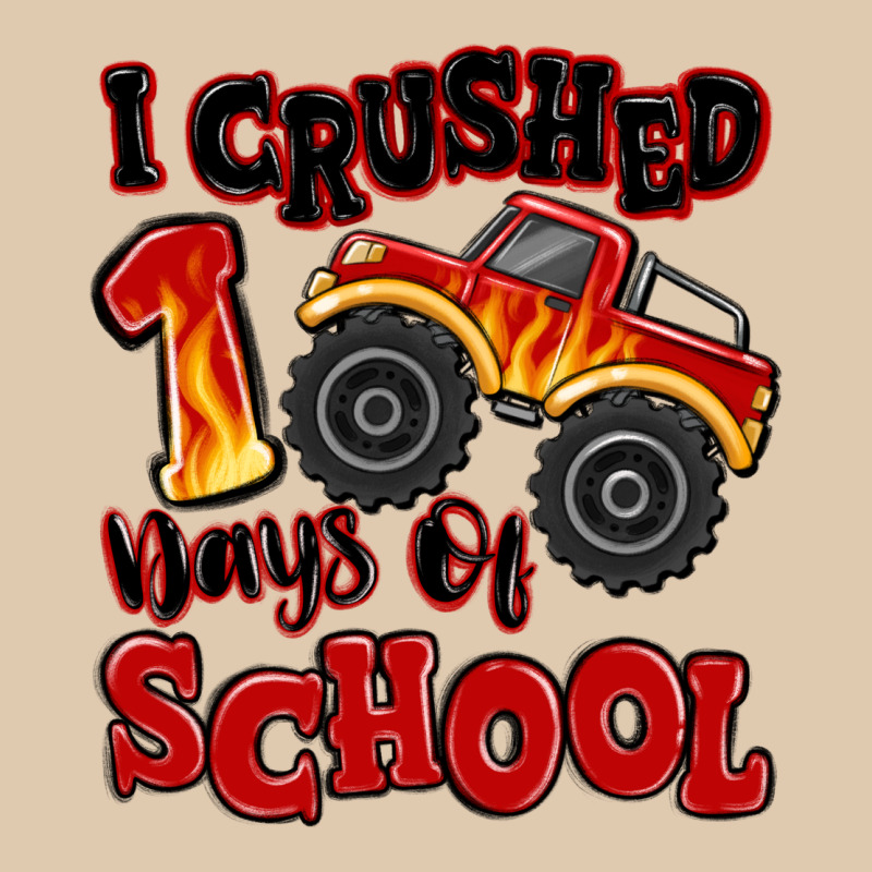I Crushed 100 Days Of School Monster Truck Heavyweight Sweatshirt by MaliasSmallBusiness | Teevron