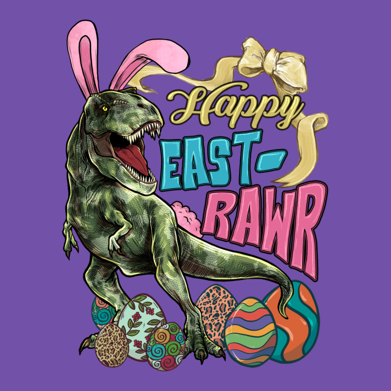 Happy Easter Day T-rex Premium Sweatshirt by HowdyJamesFarm | Teevron