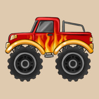 Monster Truck With Flames Heavyweight Sweatshirt | Teevron