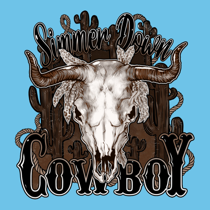 Simmer Down Cowboy Premium Sweatshirt by HowdyJamesFarm | Teevron