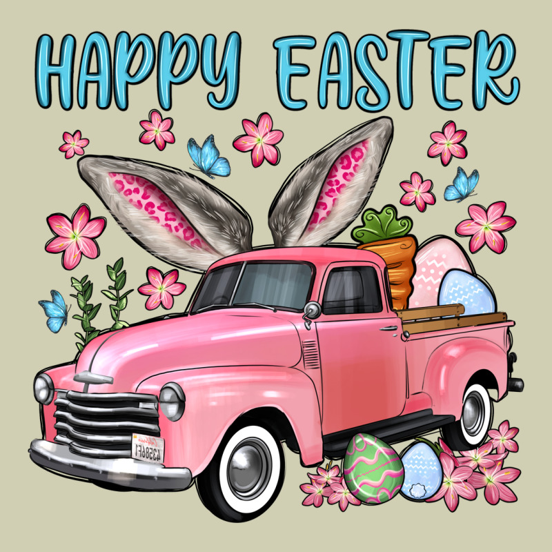 Happy Easter Truck Heavy Core Tee by OliviaCreatesArt | Teevron