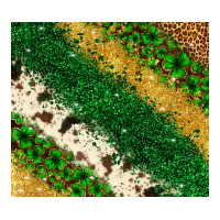 St. Patrick's Day leopard cowhide glitter tumbler | Teevron