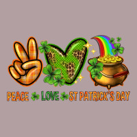 Peace Love St Patricks Day Vintage Hoodie | Teevron