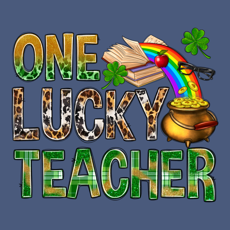 One Lucky Teacher St Patricks Vintage Hoodie by NancyCooperArtShop | Teevron