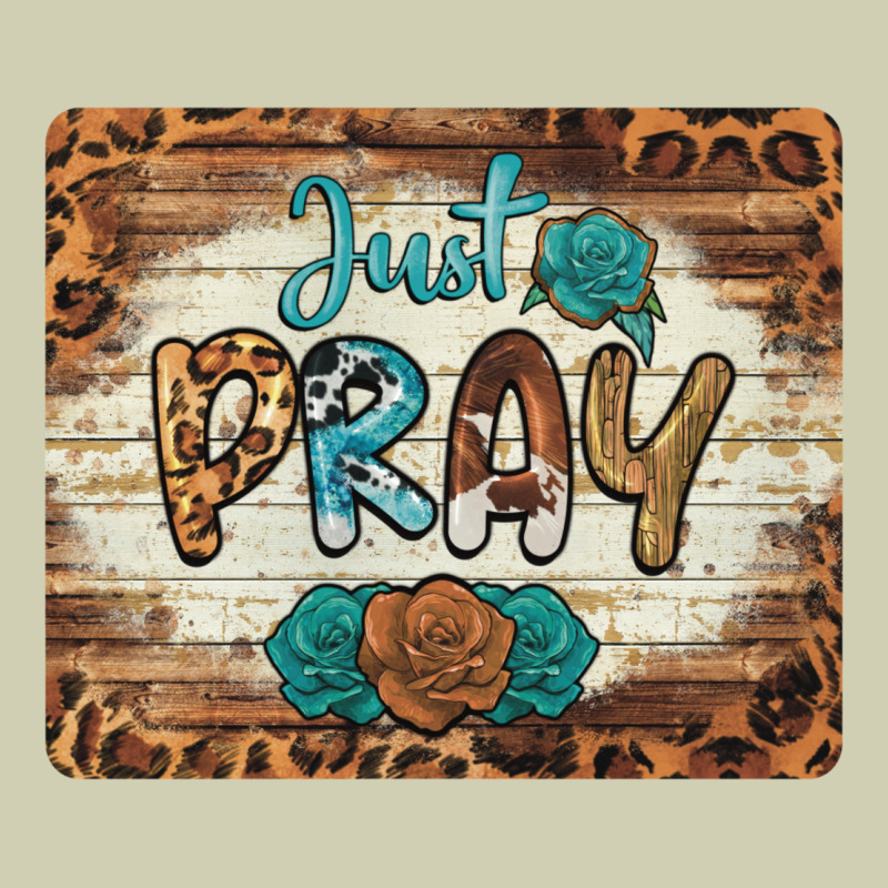 Just Pray Mousepad Heavy Core Tee by BarkalooDesign | Teevron