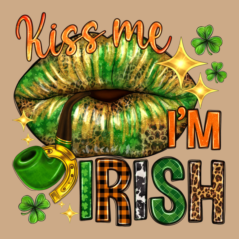 Kiss Me Im Irish With Lip Vintage Hoodie by NancyCooperArtShop | Teevron