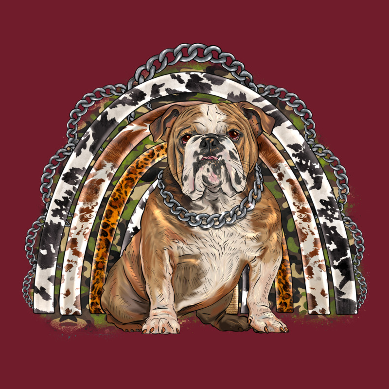 English Bulldog Rainbow Zipper Hoodie by BarkalooDesign | Teevron