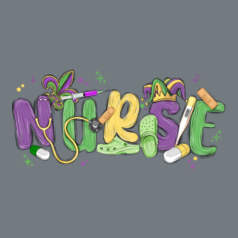 Nurse Mardi Gras Heavyweight Sweatshirt by MaliasSmallBusiness | Teevron