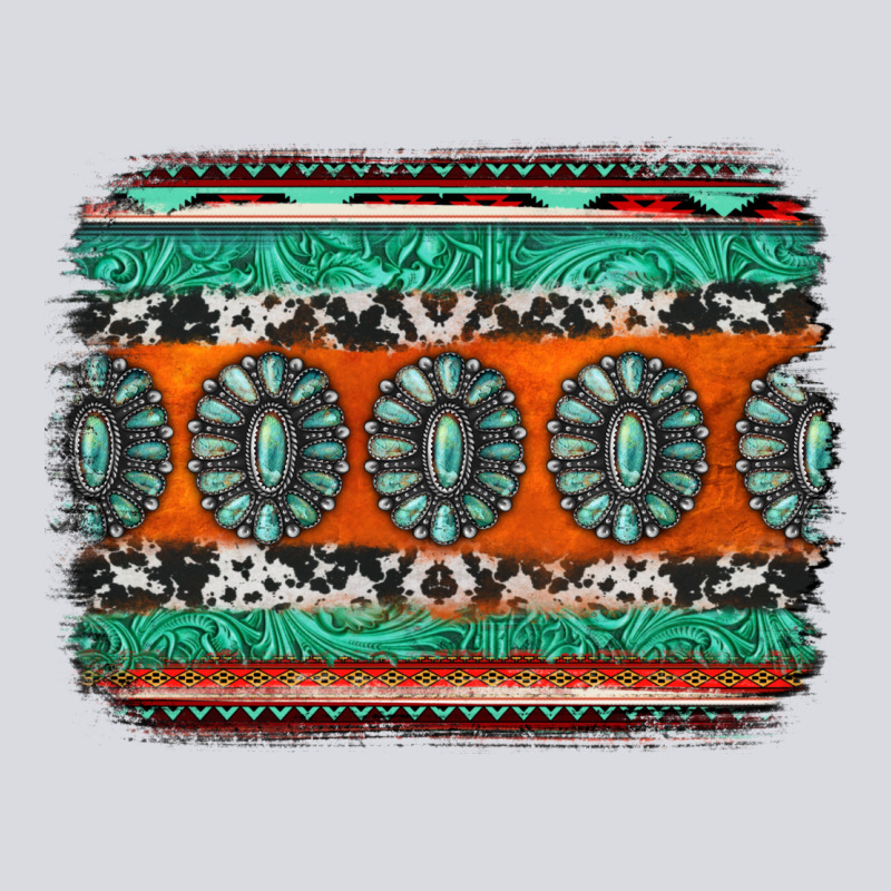 Turquoise Western Background Zipper Hoodie by Jasminsmagicworld | Teevron