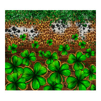St. Patrick's Day Leopard Cowhide Tumbler Ladies Tee | Teevron