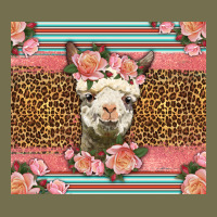 Llama And Roses Glitter Vintage Hoodie | Teevron