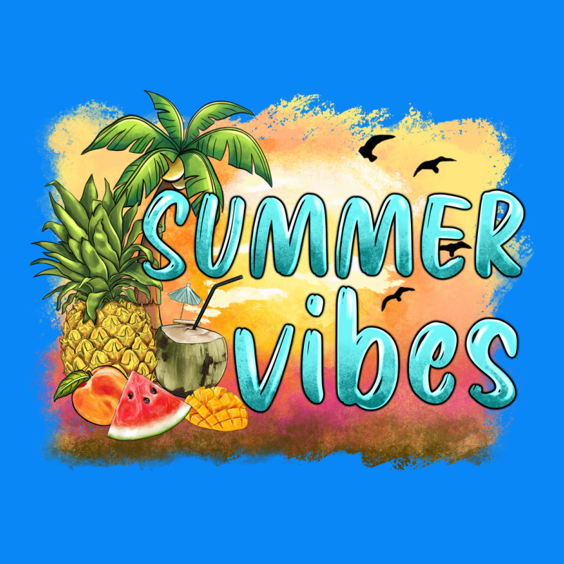 Summer Vibes Sunset And Fruits Zipper Hoodie by BarkalooDesign | Teevron