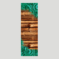 Western Tooled Leather Sunflower Turquoise Gemstone Pen Wrap 1 Zipper Hoodie | Teevron