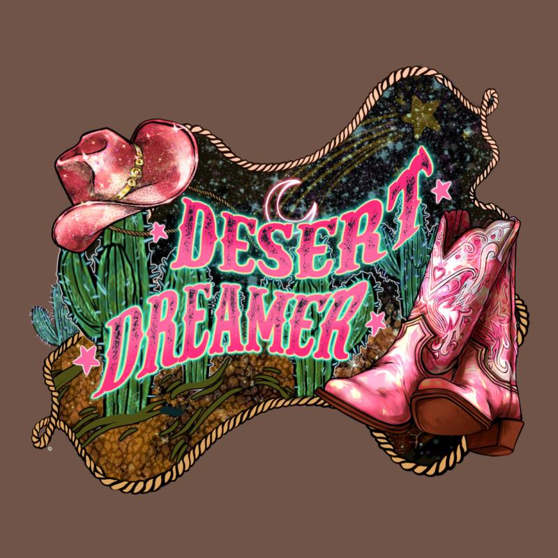 Desert Dreamer Cowgirl Boots Hat Premium Sweatshirt by HowdyJamesFarm | Teevron