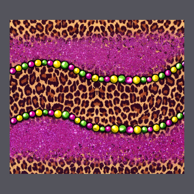 Mardi Gras  Leopard Pink Glitter Bead Vintage Hoodie by BarkalooDesign | Teevron