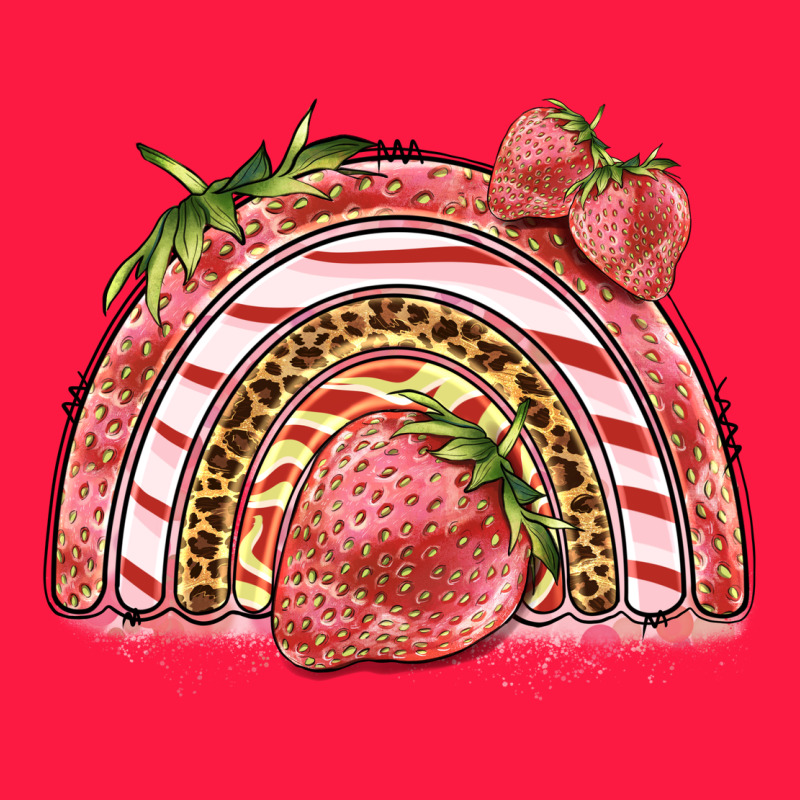 Strawberry Rainbow Zipper Hoodie by BarkalooDesign | Teevron