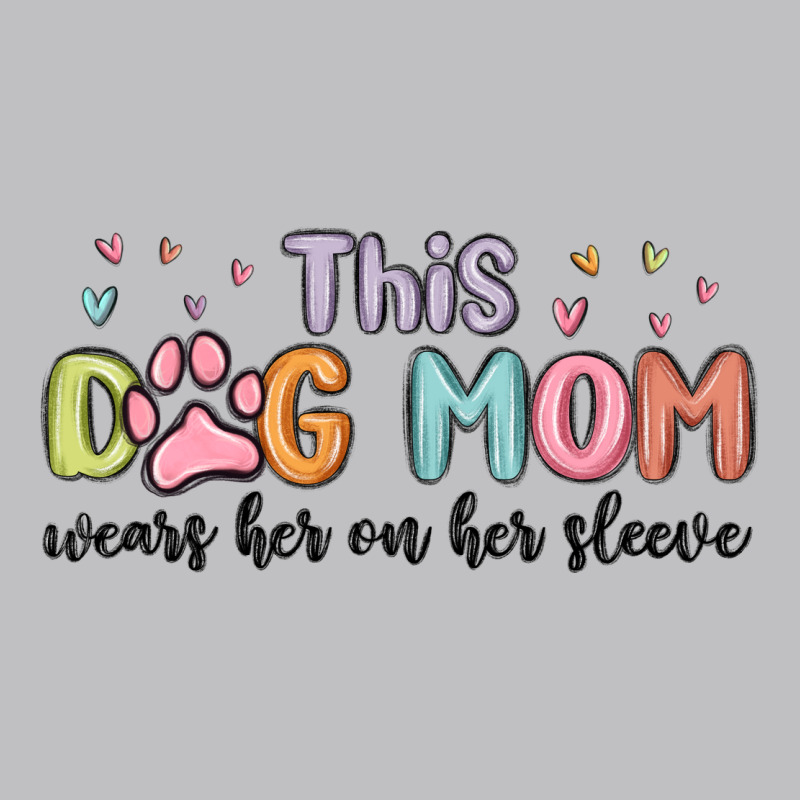 This Dog Mom Wears Her Heart On Her Sleeve Classic Tee by MaliasSmallBusiness | Teevron