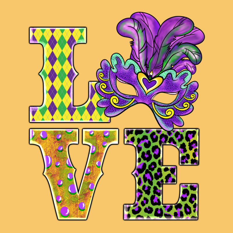 Mardi Gras Love Mask Vintage Hoodie by BarkalooDesign | Teevron