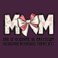 Mom She Is Clothed In Gratitude Counting Blessings Premium Tee | Teevron
