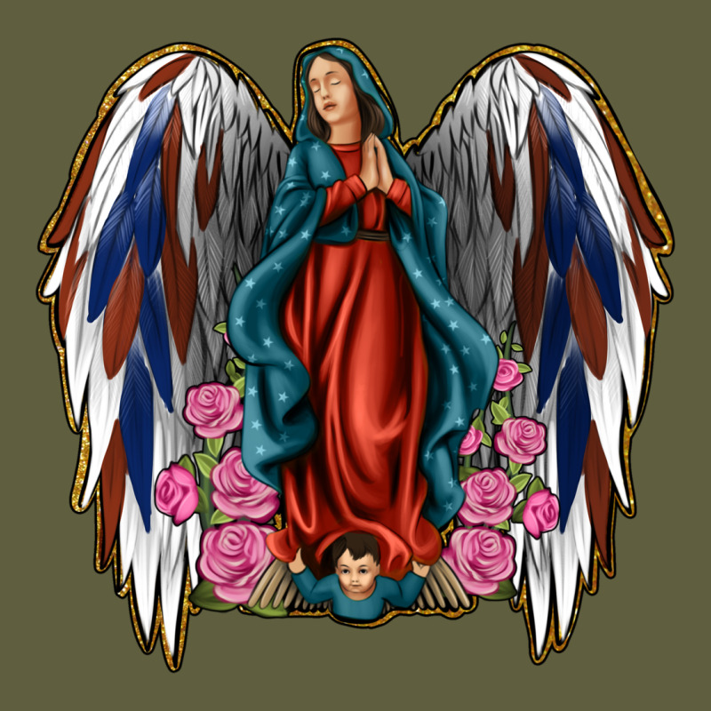 Angel Wing Lady Of Guadalupe 4th Of July Vintage Tee by Jasminsmagicworld | Teevron