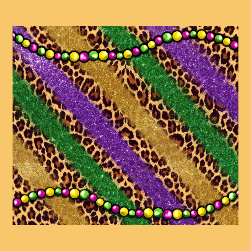 Mardi Gras Leopard Glitter Bead Vintage Hoodie by BarkalooDesign | Teevron