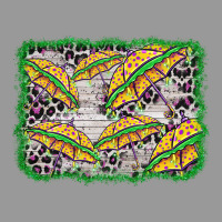 Mardi Gras Umbrella Background Vintage Hoodie | Teevron