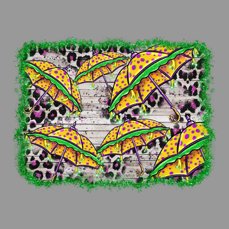 Mardi Gras Umbrella Background Vintage Hoodie by BarkalooDesign | Teevron