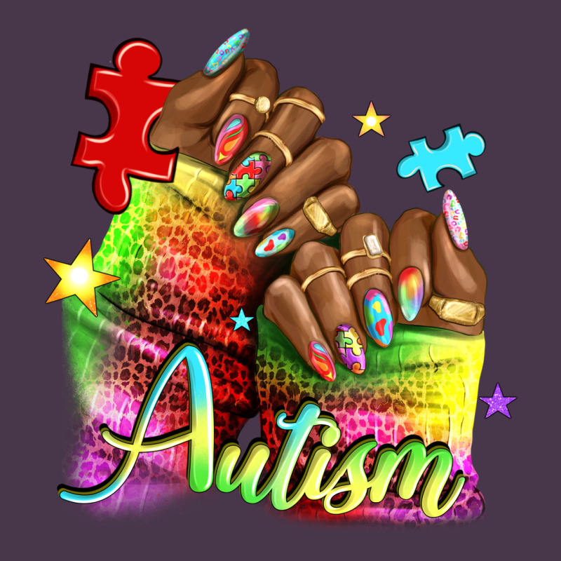 Black Woman Autism Nails Heavyweight Hoodie by NancyCooperArtShop | Teevron