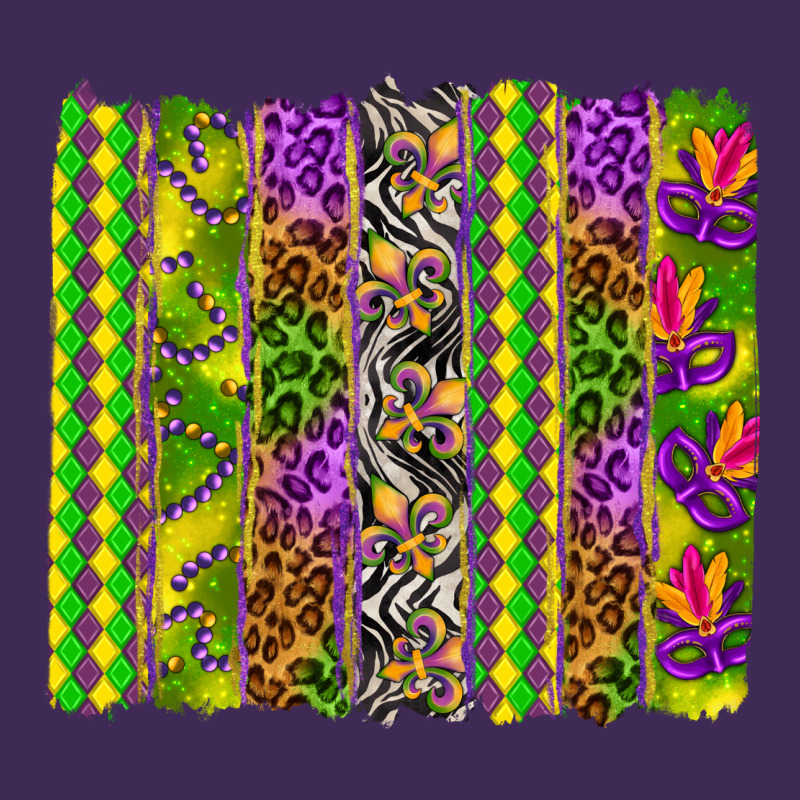 Mardi Gras Brushstroke Premium Hoodie by HowdyJamesFarm | Teevron