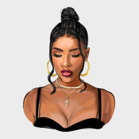 Black Woman Urban Hoodie | Teevron