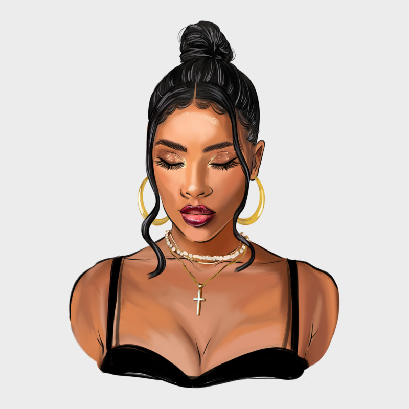 Black Woman Urban Hoodie by FaDigitalArtStudio | Teevron