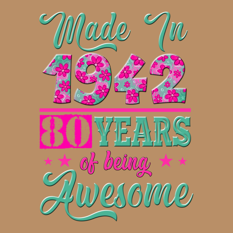 Made In 1942, 80 Years Of Being Awesome Kopya Vintage Hoodie by Jasminsmagicworld | Teevron