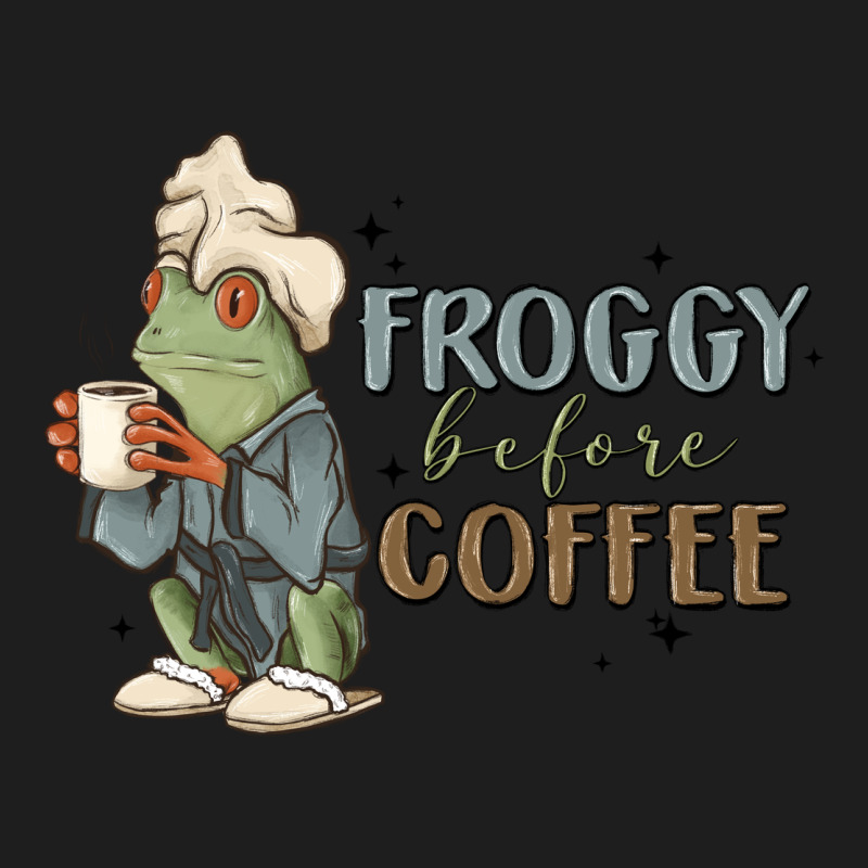 Froggy Before Coffee Classic Tee by MaliasSmallBusiness | Teevron