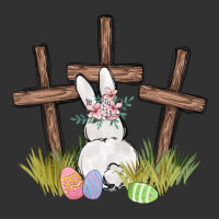 Floral Watercolor Easter Bunny Cross Urban Heavy Tee | Teevron