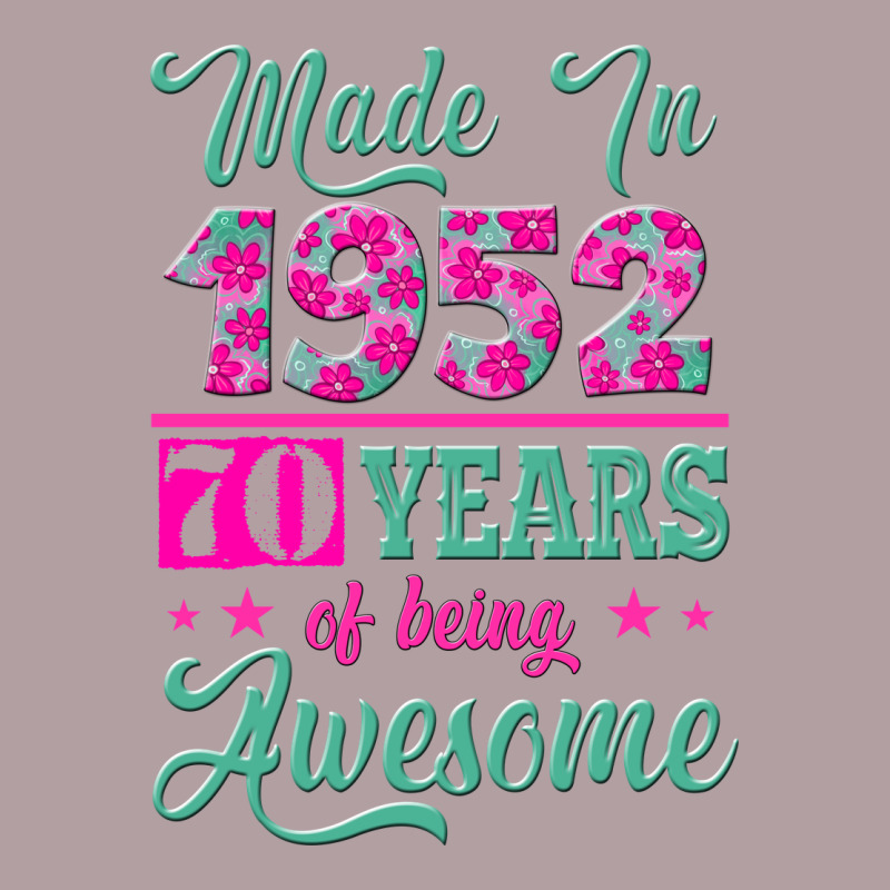 Made In 1952, 70 Years Of Being Awesome Kopya Vintage Hoodie by Jasminsmagicworld | Teevron