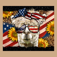 Western 4th Of July Llama Background Vintage Hoodie | Teevron