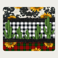 Cowhide Cacti Sunflowers Christmas Mousepad Zipper Hoodie | Teevron