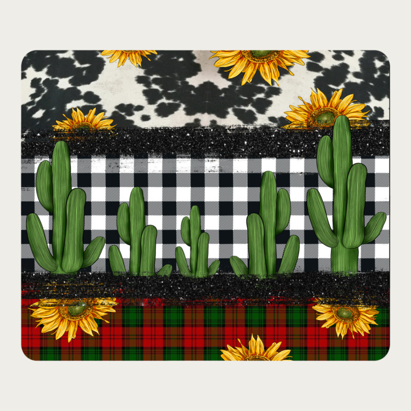 Cowhide Cacti Sunflowers Christmas Mousepad Zipper Hoodie by Jasminsmagicworld | Teevron