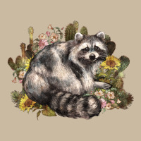Floral Racoon Western Long Sleeve Tee | Teevron