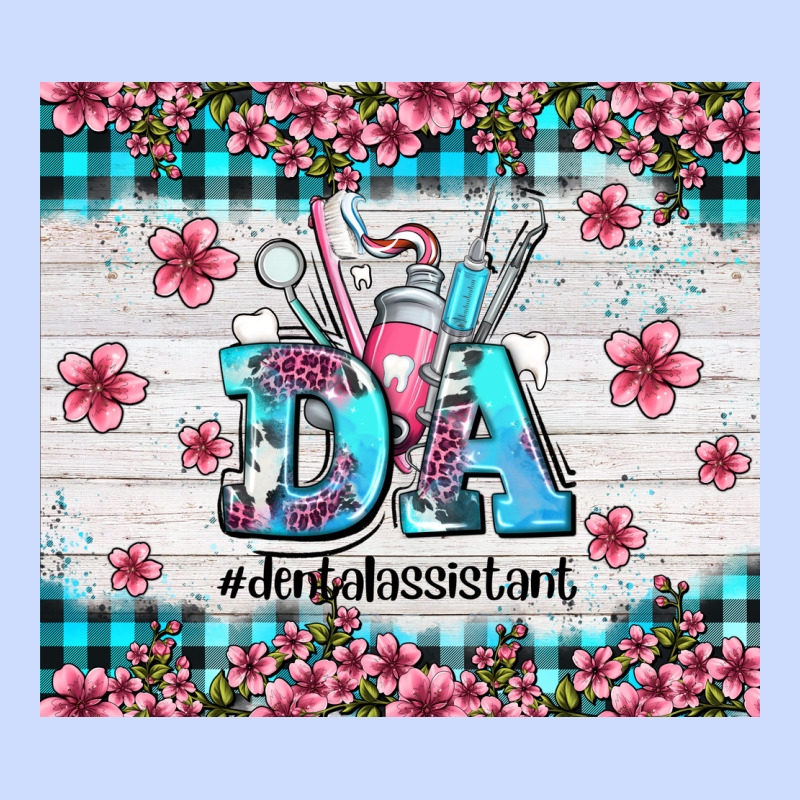 Da Dental Assistant Dentist Element With Flowers Urban Heavy Tee by AdoDesignShop | Teevron