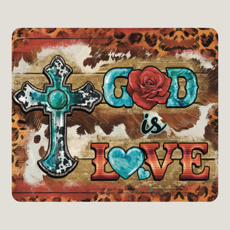 God Is Love Cross Heavy Core Tee by BarkalooDesign | Teevron