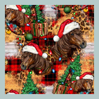 Christmas Horse Leopard Tartan Heavy Core Tee | Teevron