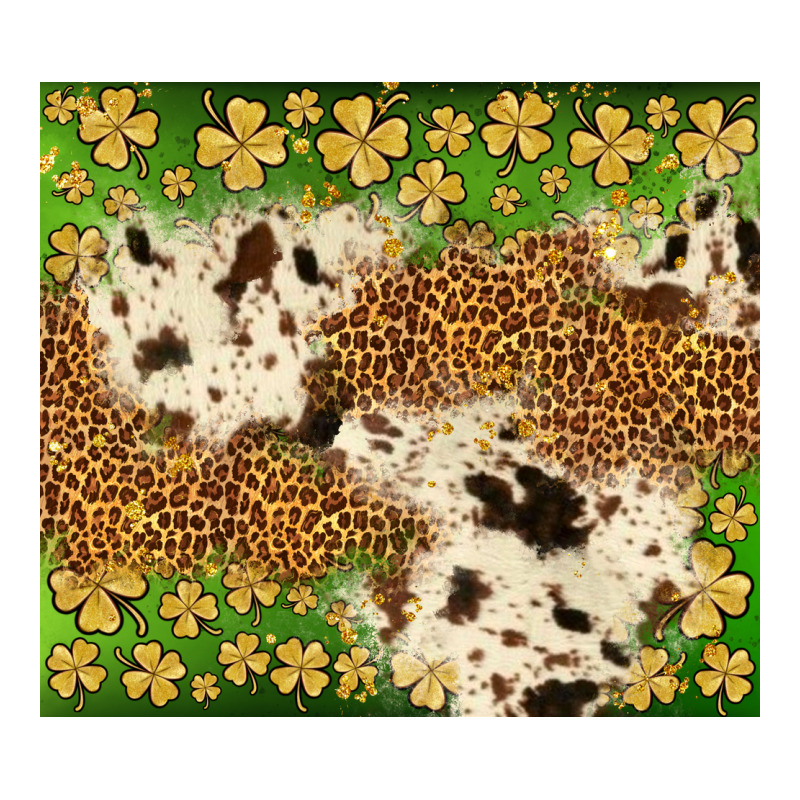 St. Patrick's Day Shamrock Tumbler Ladies Tee by Neo Western | Teevron