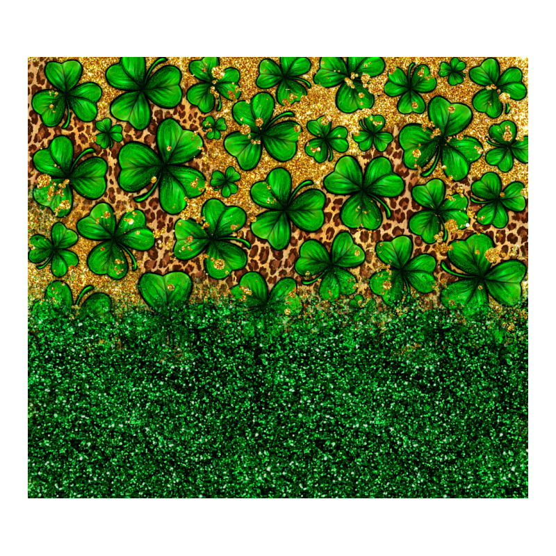 St. Patrick's Day Shamrock Leopard  Tumbler Ladies Tee by Neo Western | Teevron