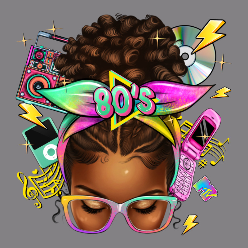 80's Babe Afro Messy Bun Heavyweight Hoodie by texasbilliewilder | Teevron
