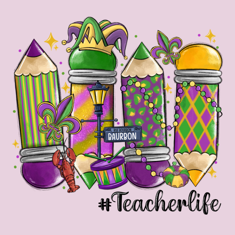 Mardi Gras Teacher Life Classic Tee by MaliasSmallBusiness | Teevron