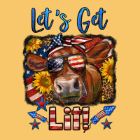 Let's Get Lit 4th Of July Cow Vintage Hoodie | Teevron
